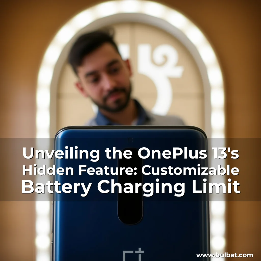 You are currently viewing Unveiling the OnePlus 13’s Hidden Feature: Customizable Battery Charging Limit