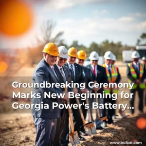 Read more about the article Groundbreaking Ceremony Marks New Beginning for Georgia Power’s Battery Complex