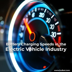 Artistic representation for Battery Charging Speeds in the Electric Vehicle Industry