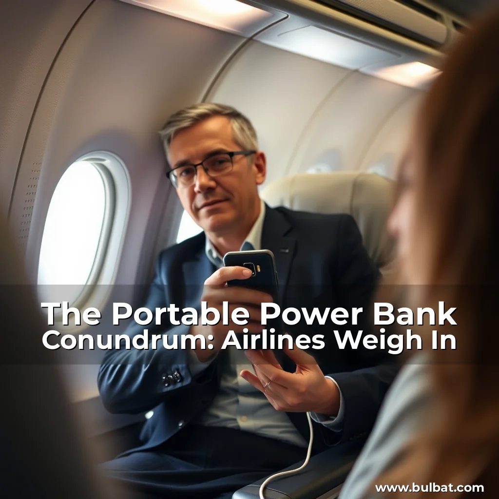 You are currently viewing The Portable Power Bank Conundrum: Airlines Weigh In