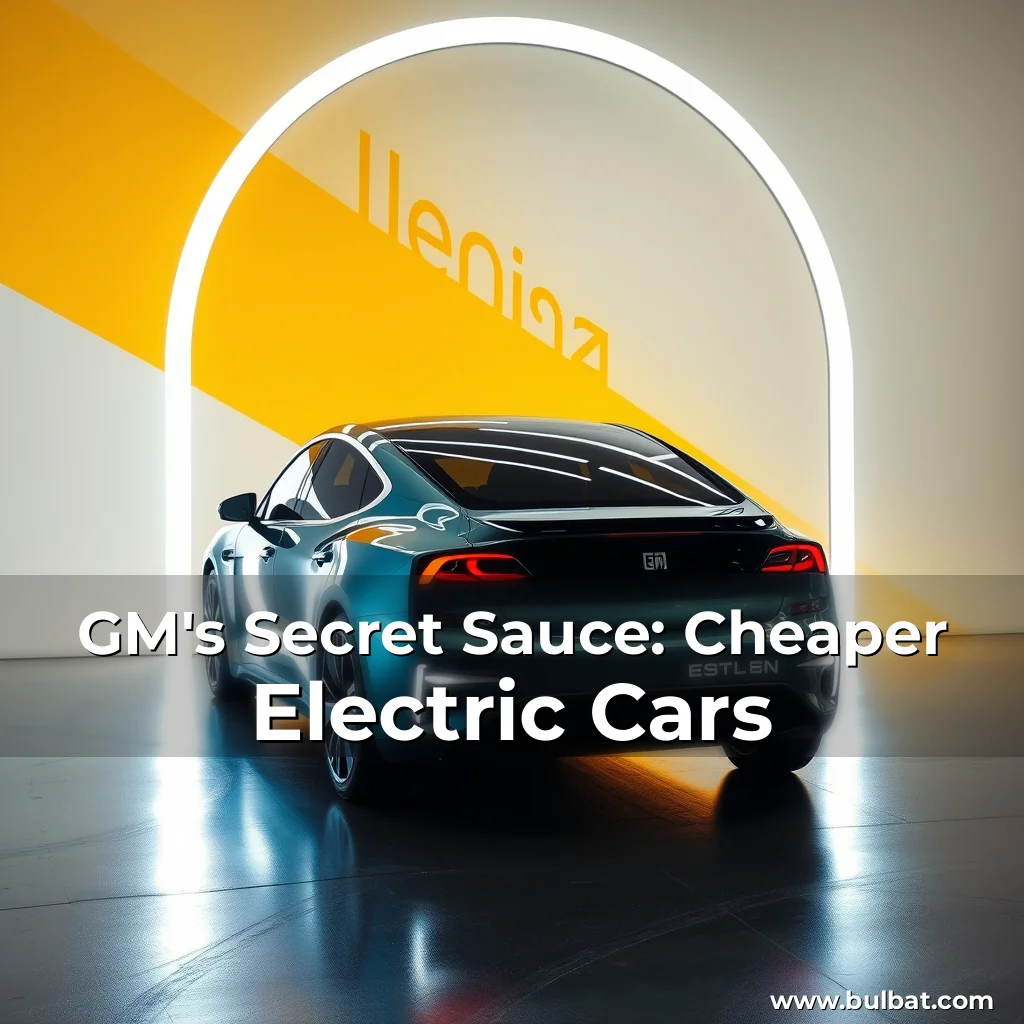 You are currently viewing GM’s Secret Sauce: Cheaper Electric Cars