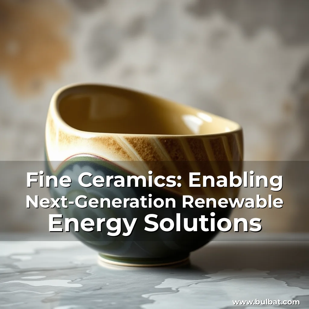 You are currently viewing Fine Ceramics: Enabling Next-Generation Renewable Energy Solutions