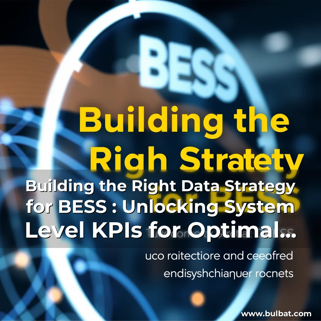 You are currently viewing Building the Right Data Strategy for BESS : Unlocking System  Level KPIs for Optimal Performance