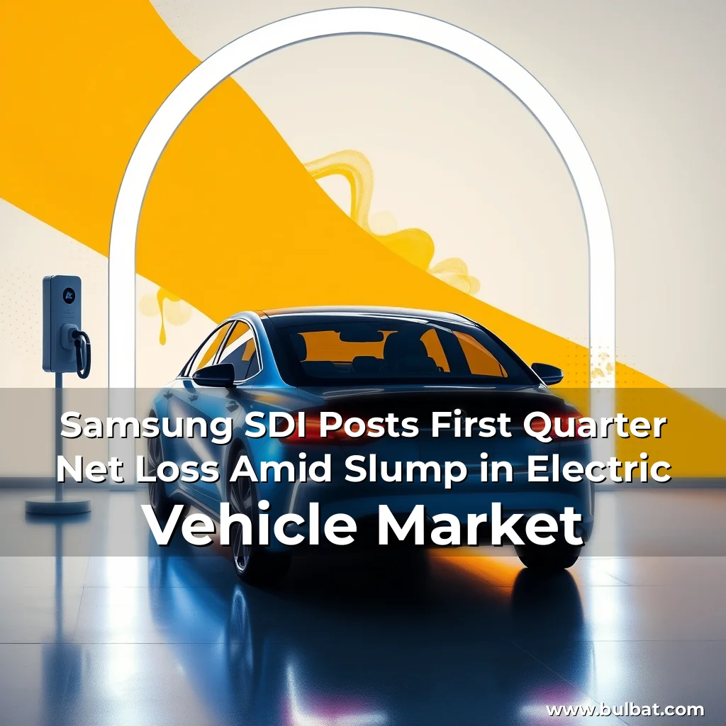 You are currently viewing Samsung SDI Posts First Quarter Net Loss Amid Slump in Electric Vehicle Market