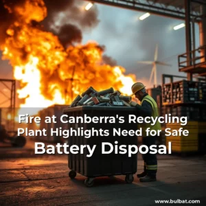 Read more about the article Fire at Canberra’s Recycling Plant Highlights Need for Safe Battery Disposal