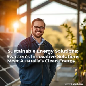 Artistic representation for Sustainable Energy Solutions: Swatten’s Innovative Solutions Meet Australia’s Clean Energy Transition