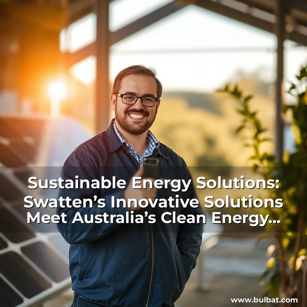 Read more about the article Sustainable Energy Solutions: Swatten’s Innovative Solutions Meet Australia’s Clean Energy Transition
