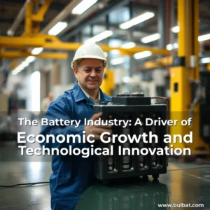 Artistic representation for The Battery Industry: A Driver of Economic Growth and Technological Innovation