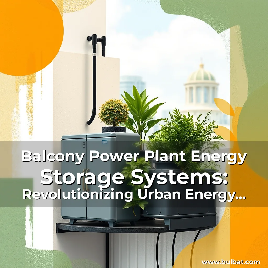 You are currently viewing Balcony Power Plant Energy Storage Systems: Revolutionizing Urban Energy Consumption