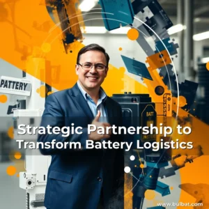 Artistic representation for Strategic Partnership to Transform Battery Logistics