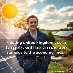 Read more about the article Meeting united kingdom  s solar targets will be a  massive stimulus  to the economy finds new report