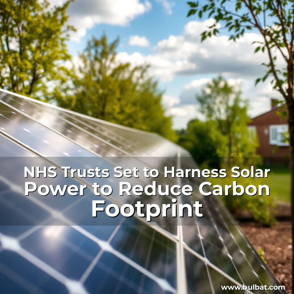 You are currently viewing NHS Trusts Set to Harness Solar Power to Reduce Carbon Footprint