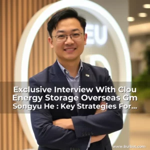 Read more about the article Exclusive Interview With Clou Energy Storage Overseas Gm Songyu He : Key Strategies For Global Expansion And Innovation In Energy Storage Solutions!