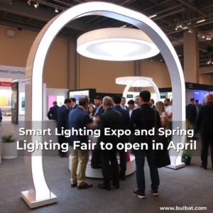 Artistic representation for Smart Lighting Expo and Spring Lighting Fair to open in April