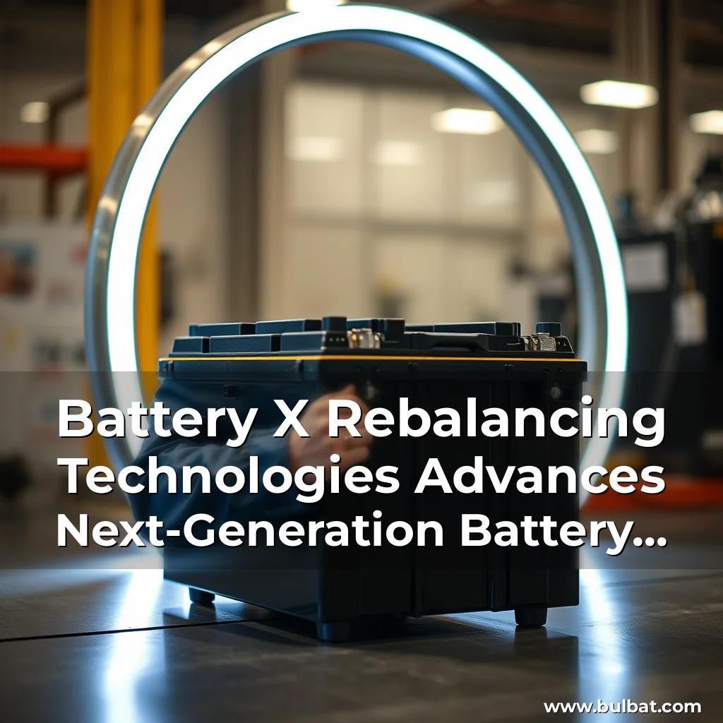 You are currently viewing Battery X Rebalancing Technologies Advances Next-Generation Battery Rebalancing Innovation
