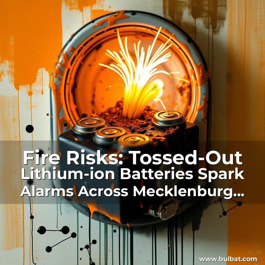 You are currently viewing Fire Risks: Tossed-Out Lithium-ion Batteries Spark Alarms Across Mecklenburg County