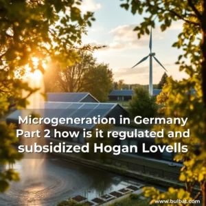 Read more about the article Microgeneration in Germany  Part 2   how is it regulated and subsidized   Hogan Lovells