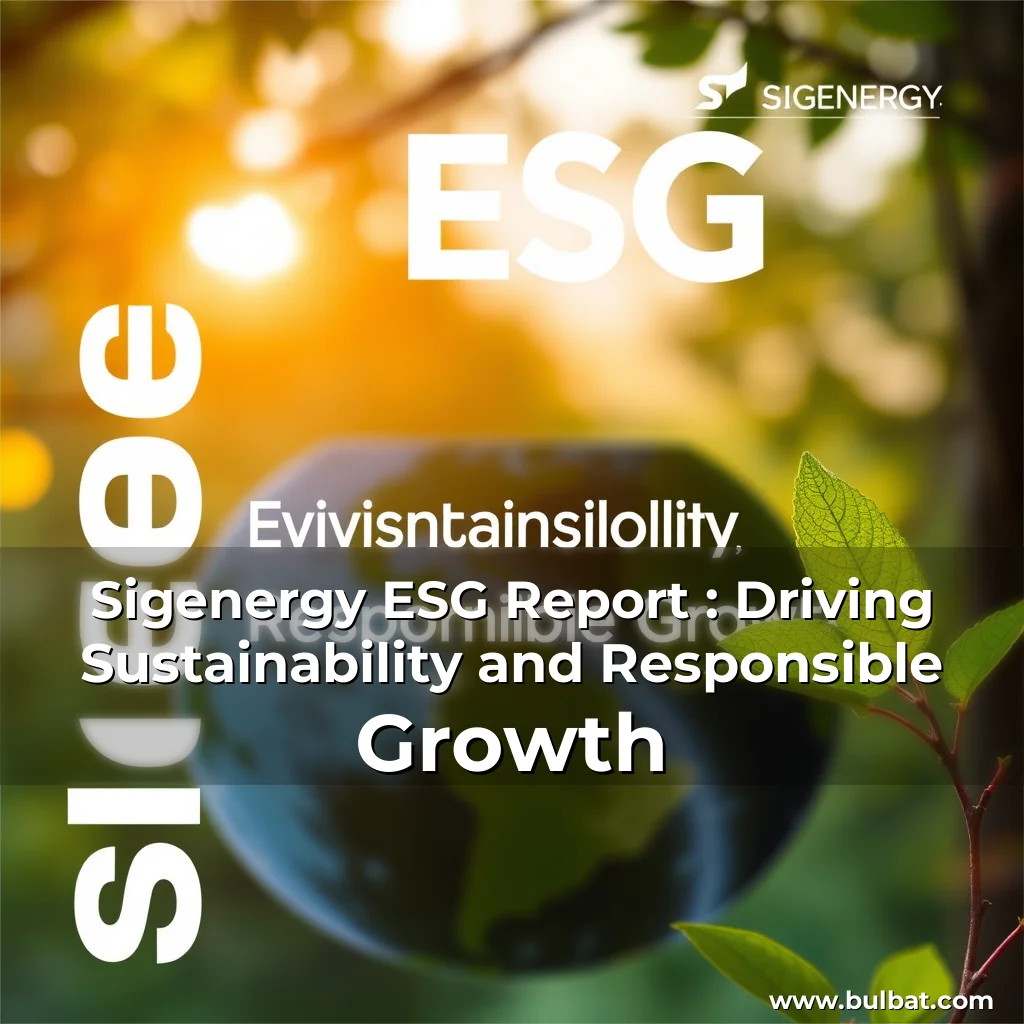 Read more about the article Sigenergy ESG Report : Driving Sustainability and Responsible Growth