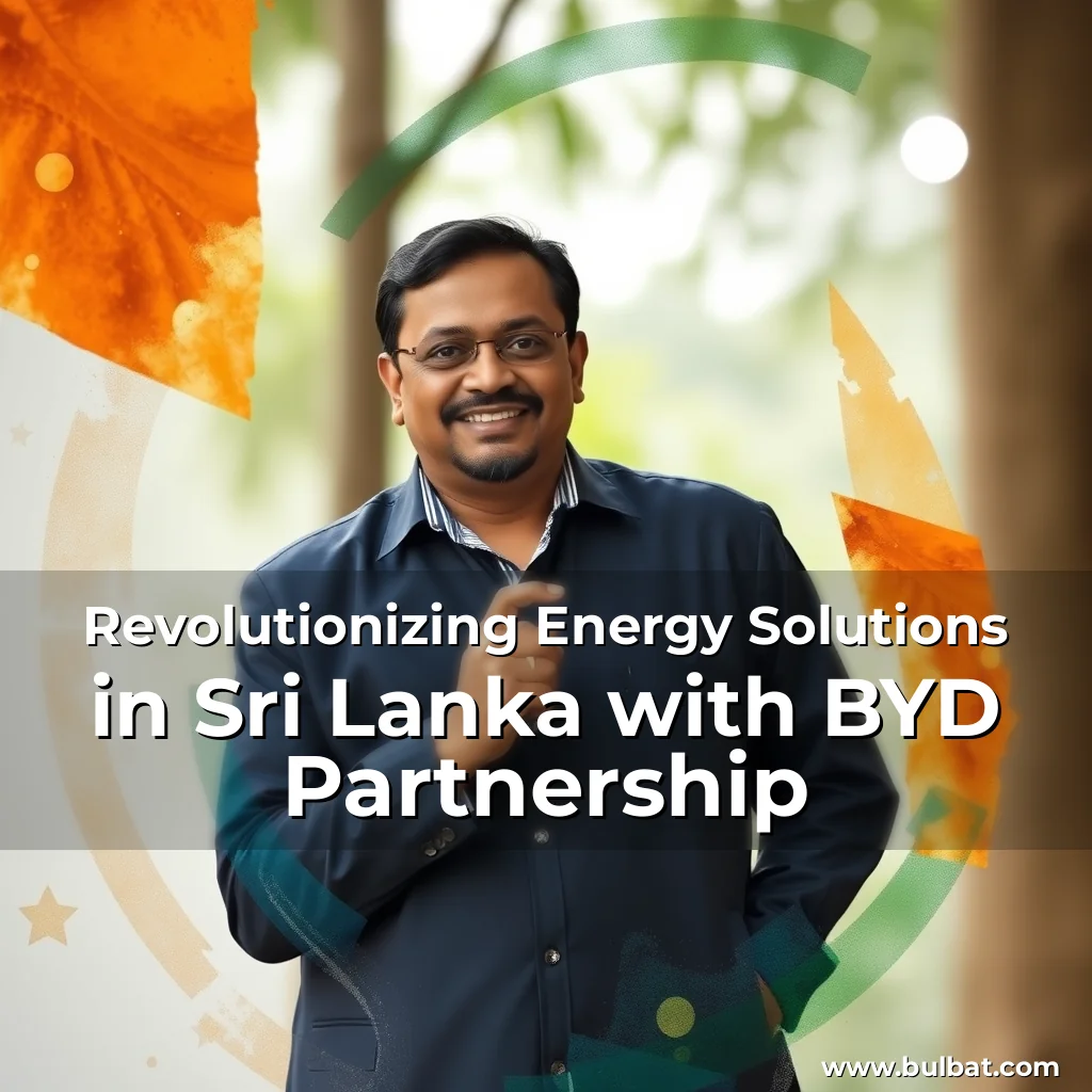 You are currently viewing Revolutionizing Energy Solutions in Sri Lanka with BYD Partnership