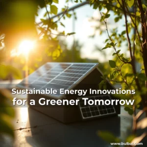 Read more about the article Sustainable Energy Innovations for a Greener Tomorrow