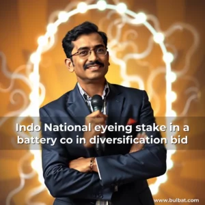 Read more about the article Indo National eyeing stake in a battery co in diversification bid