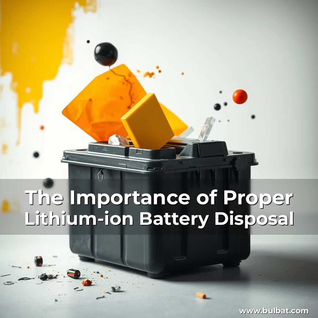 You are currently viewing The Importance of Proper Lithium-ion Battery Disposal