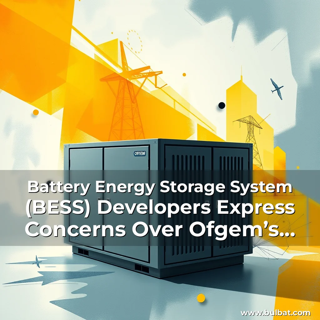Read more about the article Battery Energy Storage System (BESS) Developers Express Concerns Over Ofgem’s Long-Duration Energy Storage Scheme