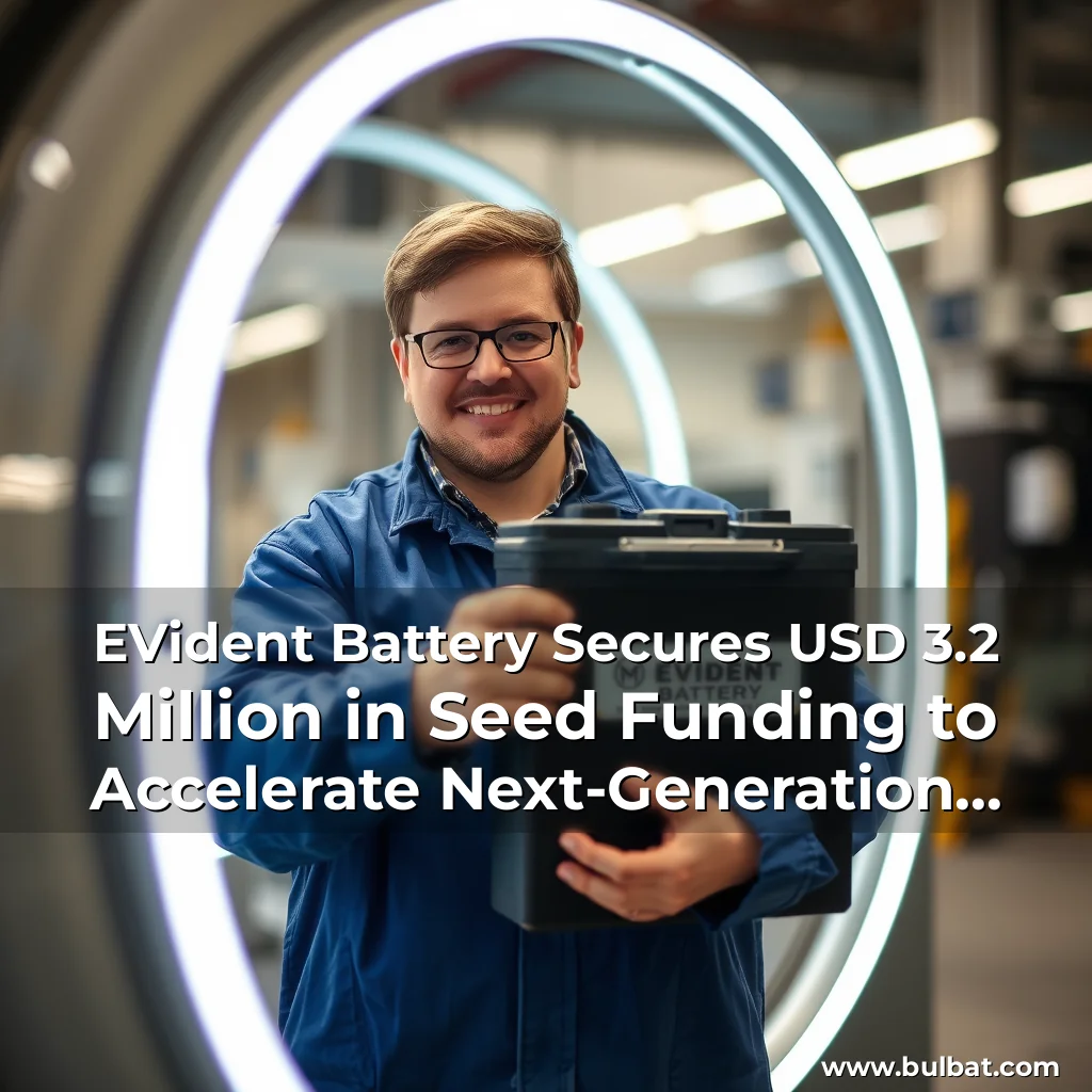 Read more about the article EVident Battery Secures USD 3.2 Million in Seed Funding to Accelerate Next-Generation Battery Inspection Solutions