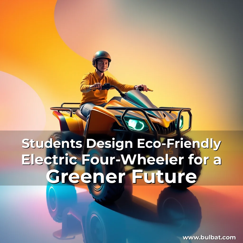 You are currently viewing Students Design Eco-Friendly Electric Four-Wheeler for a Greener Future