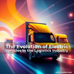 Artistic representation for The Evolution of Electric Vehicles in the Logistics Industry