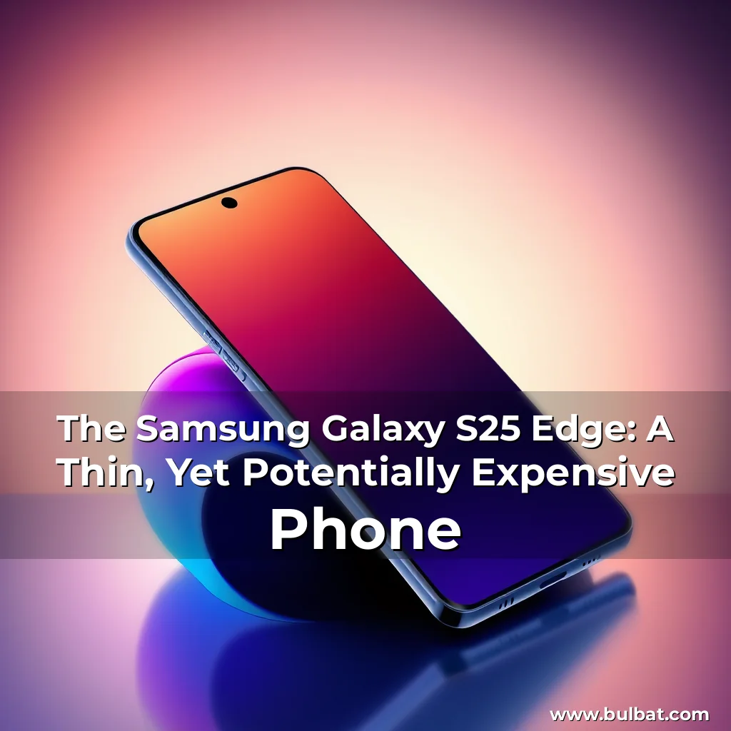 Read more about the article The Samsung Galaxy S25 Edge: A Thin, Yet Potentially Expensive Phone