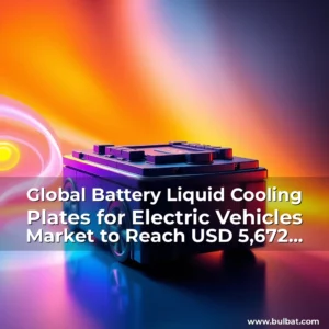 Artistic representation for Global Battery Liquid Cooling Plates for Electric Vehicles Market to Reach USD 5,672 Million by 2031