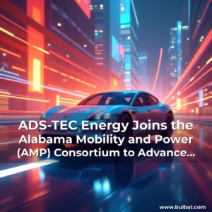 Artistic representation for ADS-TEC Energy Joins the Alabama Mobility and Power (AMP) Consortium to Advance Next-Generation Mobility Solutions