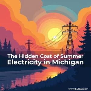 Artistic representation for The Hidden Cost of Summer Electricity in Michigan