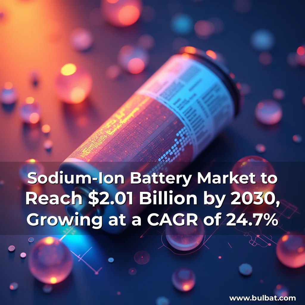 You are currently viewing Sodium-Ion Battery Market to Reach $2.01 Billion by 2030, Growing at a CAGR of 24.7%