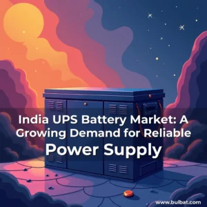 Artistic representation for India UPS Battery Market: A Growing Demand for Reliable Power Supply