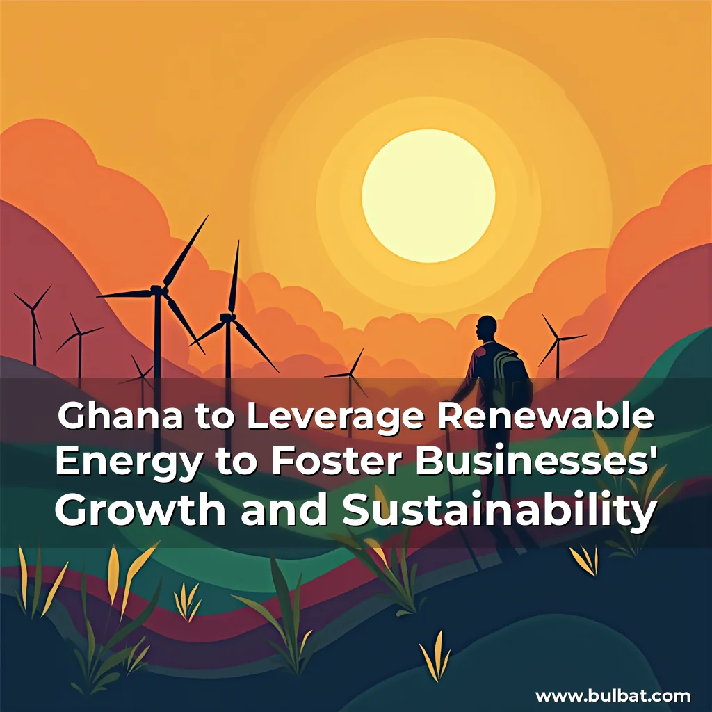 Read more about the article Ghana to Leverage Renewable Energy to Foster Businesses’ Growth and Sustainability