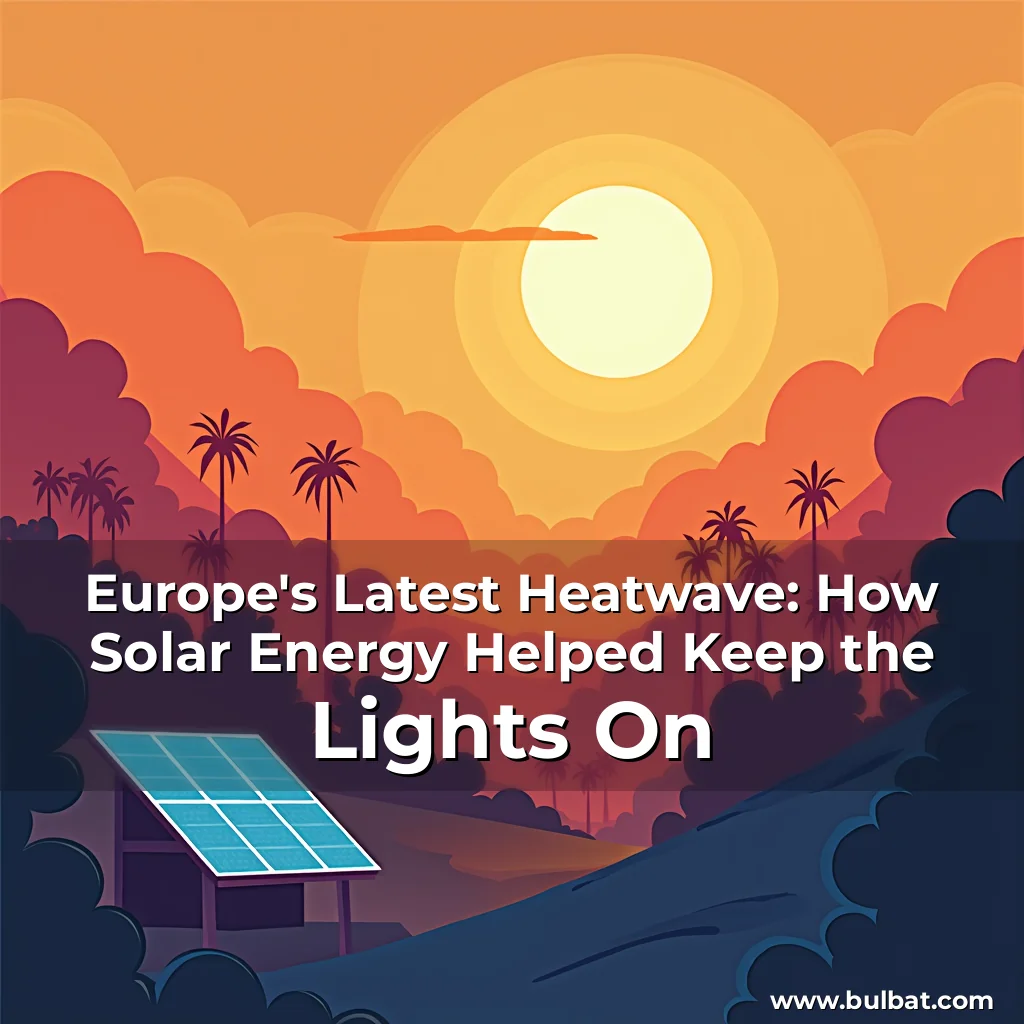 Read more about the article Europe’s Latest Heatwave: How Solar Energy Helped Keep the Lights On