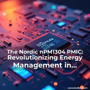Artistic representation for The Nordic nPM1304 PMIC: Revolutionizing Energy Management in Space-Constrained Applications