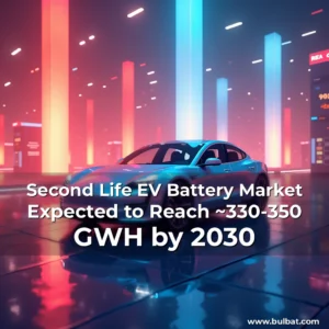 Read more about the article Second Life EV Battery Market Expected to Reach ~330-350 GWH by 2030