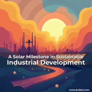 Artistic representation for A Solar Milestone in Sustainable Industrial Development