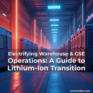 Artistic representation for Electrifying Warehouse & GSE Operations: A Guide to Lithium-Ion Transition