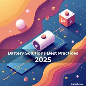 Artistic representation for Battery Solutions Best Practices 2025