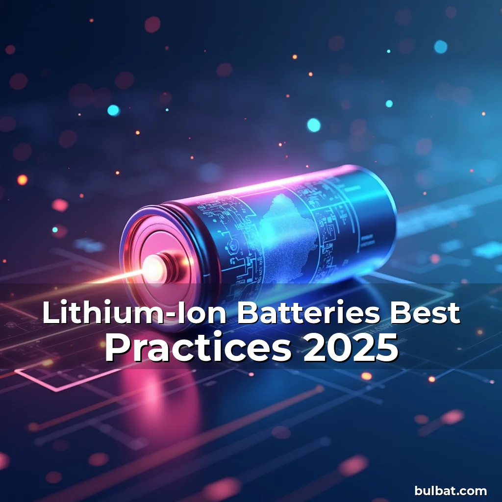 Read more about the article Lithium-Ion Batteries Best Practices 2025