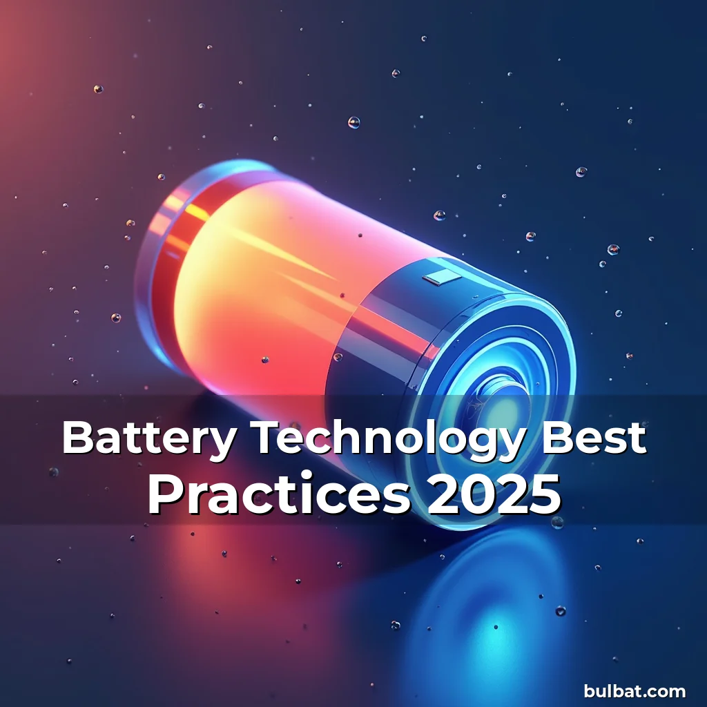 Read more about the article Battery Technology Best Practices 2025