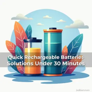 Artistic representation for Quick Rechargeable Batteries Solutions Under 30 Minutes
