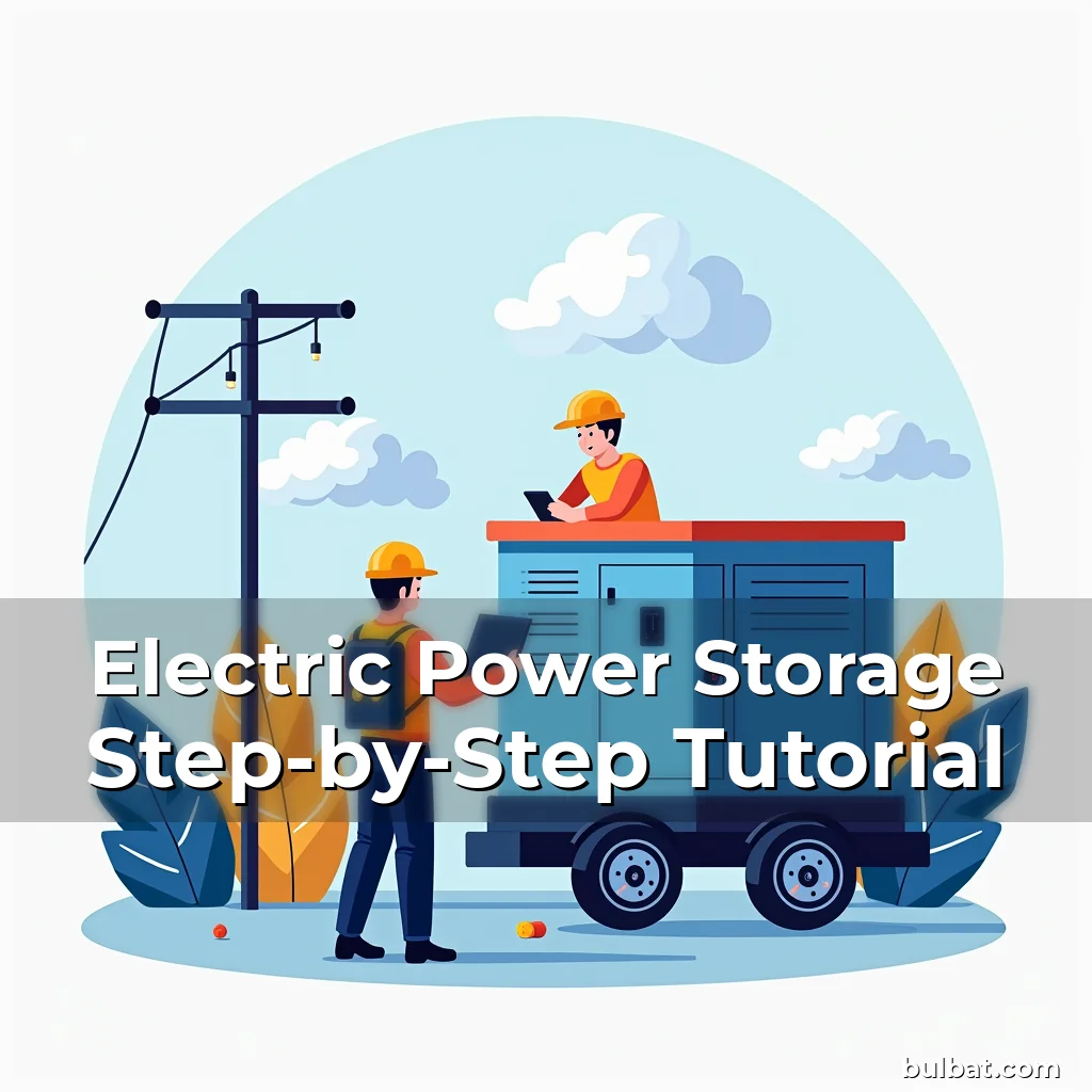 Electric Power Storage Step-by-Step Tutorial