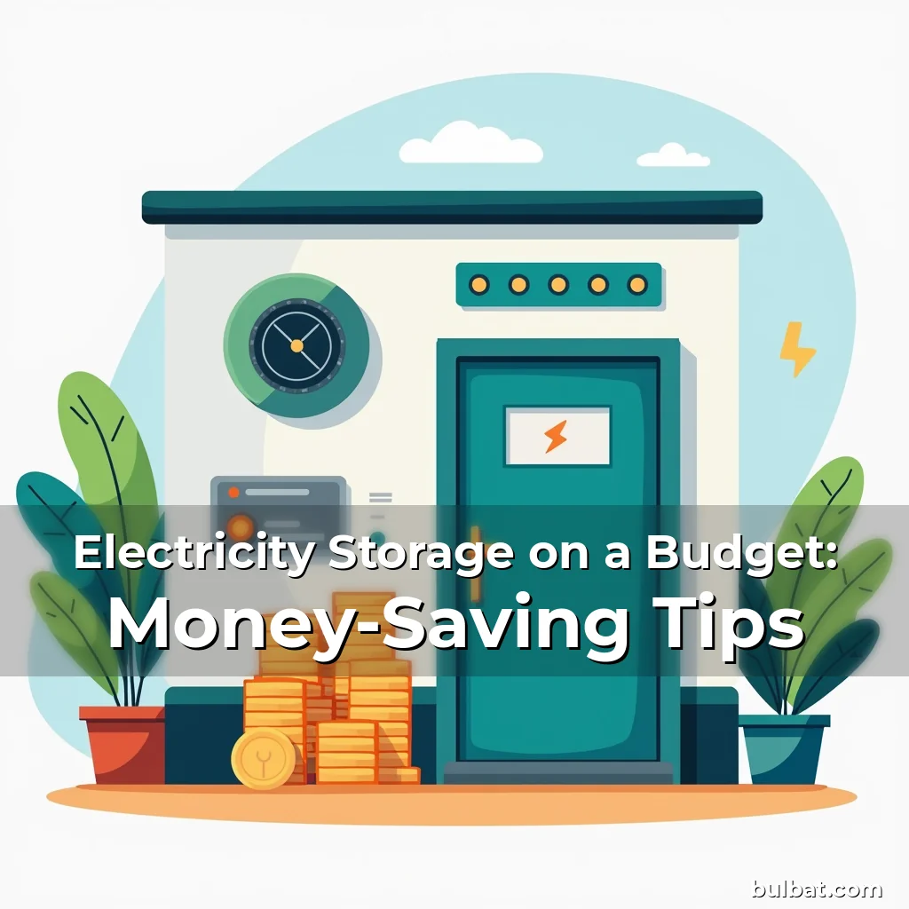 Read more about the article Electricity Storage on a Budget: Money-Saving Tips