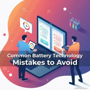 Artistic representation for Common Battery Technology Mistakes to Avoid
