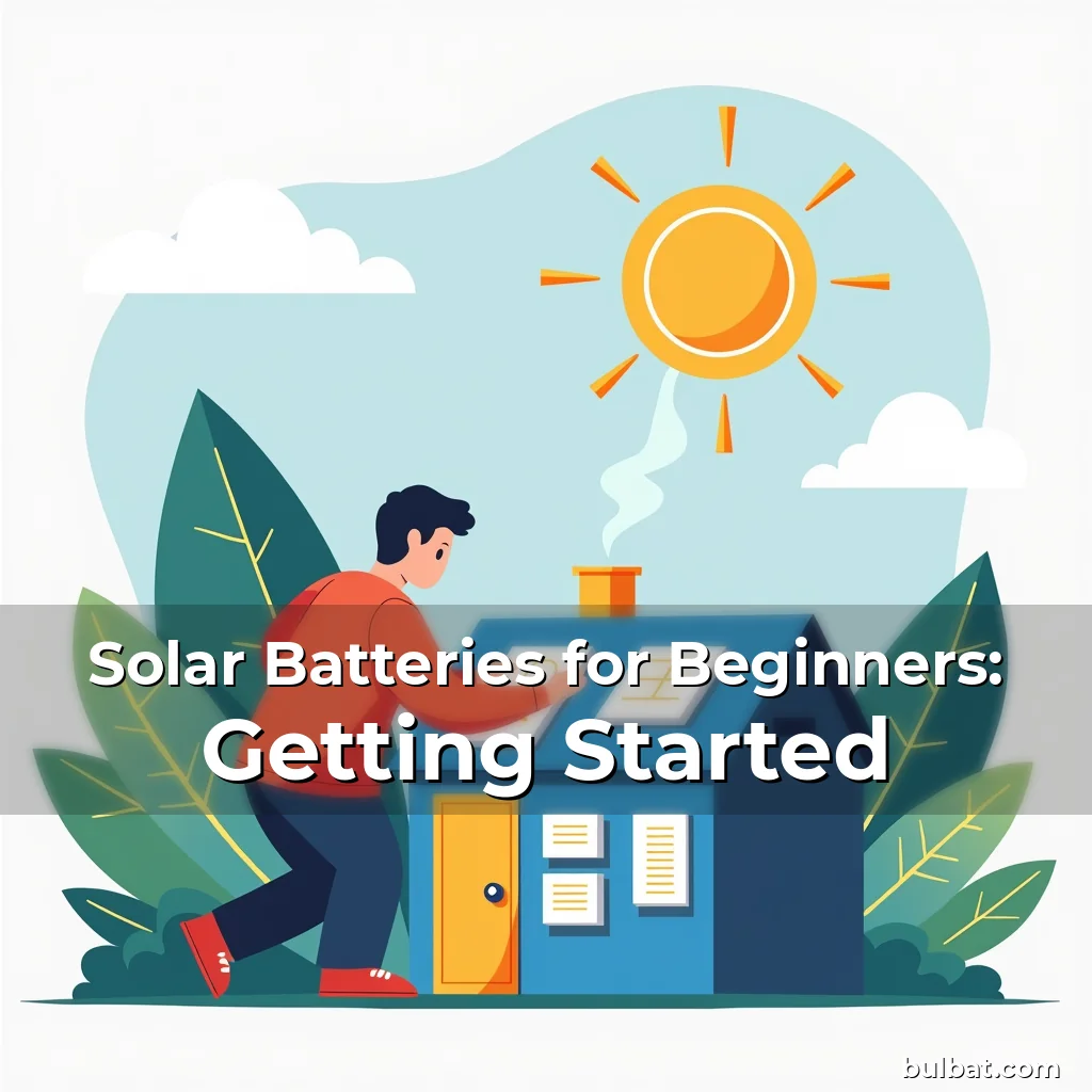 Read more about the article Solar Batteries for Beginners: Getting Started